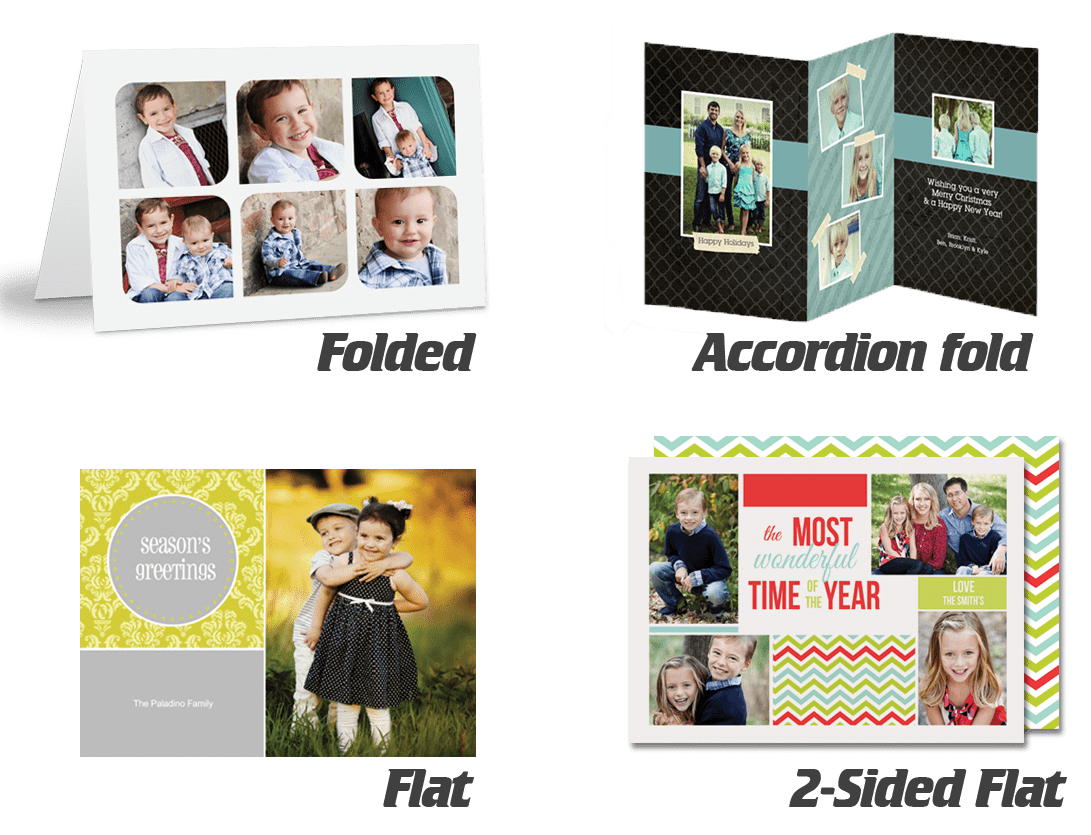 Examples of custom greeting cards to choose from